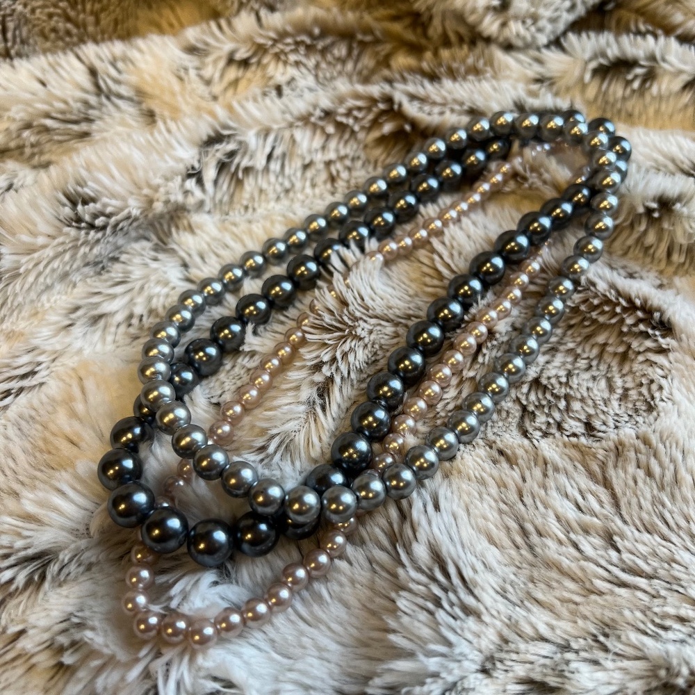 Fashion Jewelry - Set of 3 Pearl Necklaces